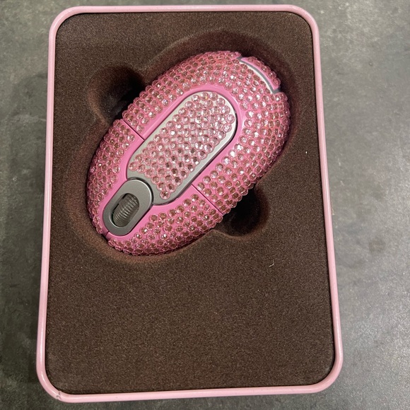 Limited Edition Pink Juicy Couture Rhinestone Bling Wireless Mouse - Picture 3 of 6